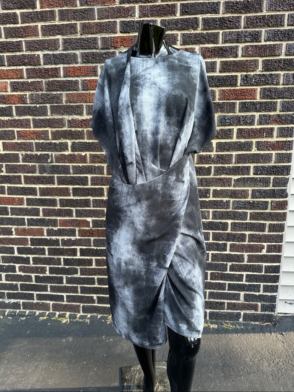 Niche Convertible Sheath Dress with Draped Front